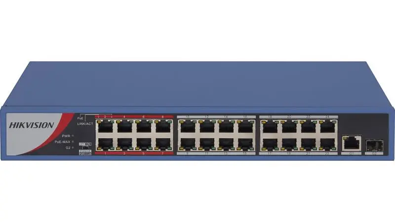 DS-3E0326P-E/M(B) PoE Switch – 24-Port Gigabit