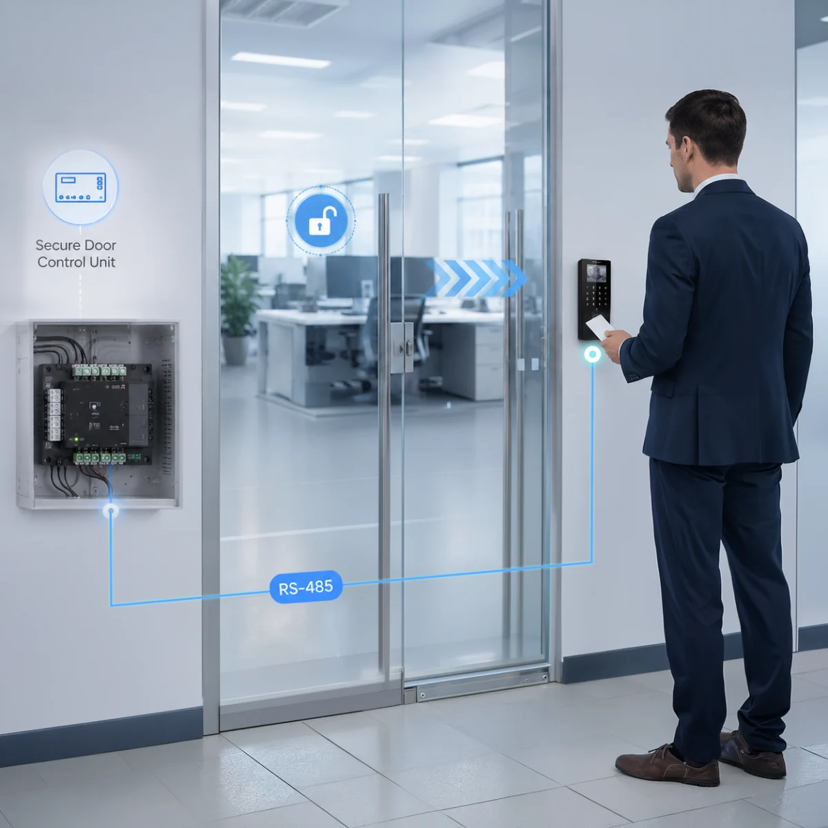 Hikvision DS-K1T807MBFWX-QRE1 QR code scanning for visitor access