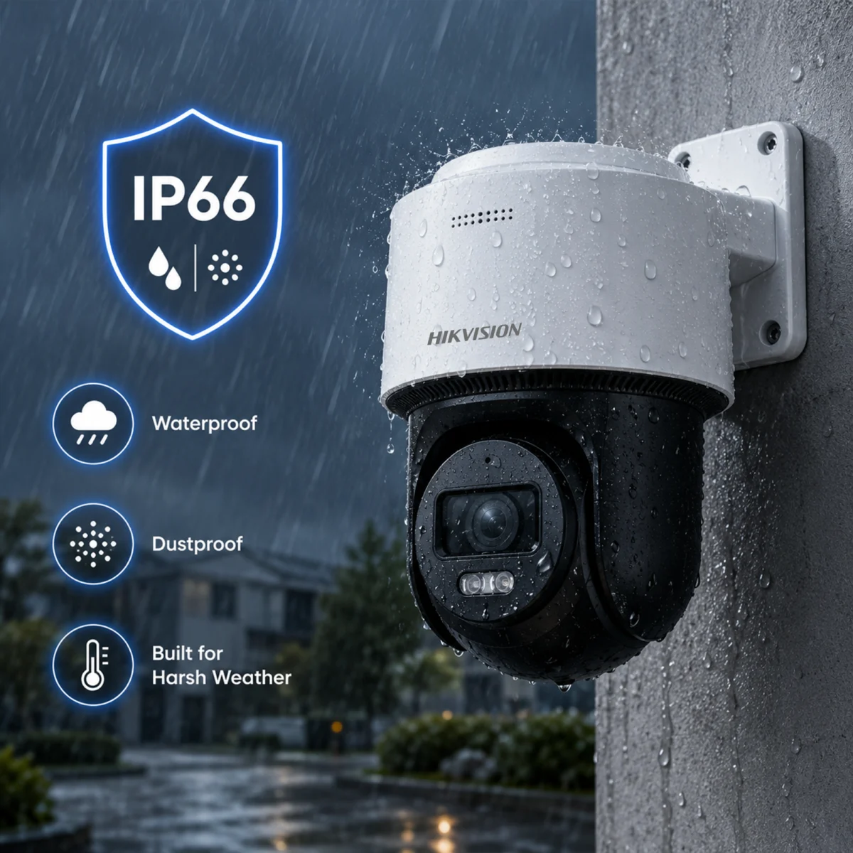 Hikvision DS-2DE2C400MWG-E side angle view