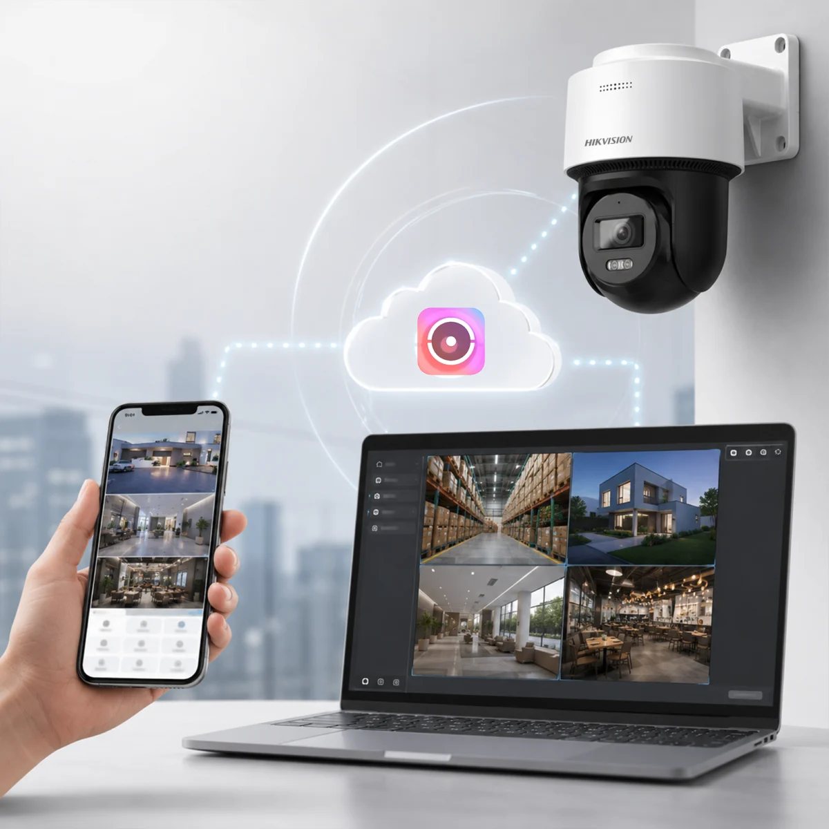 Hikvision 4MP Mini PT Camera DS-2DE2C400MWG-E with Auto-Tracking - Image 2