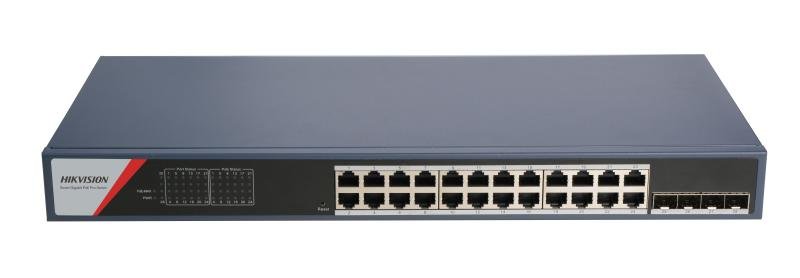 Hikvision DS-3E1528P-SI-24P4F 24-port Gigabit smart managed PoE switch - best price in Egypt