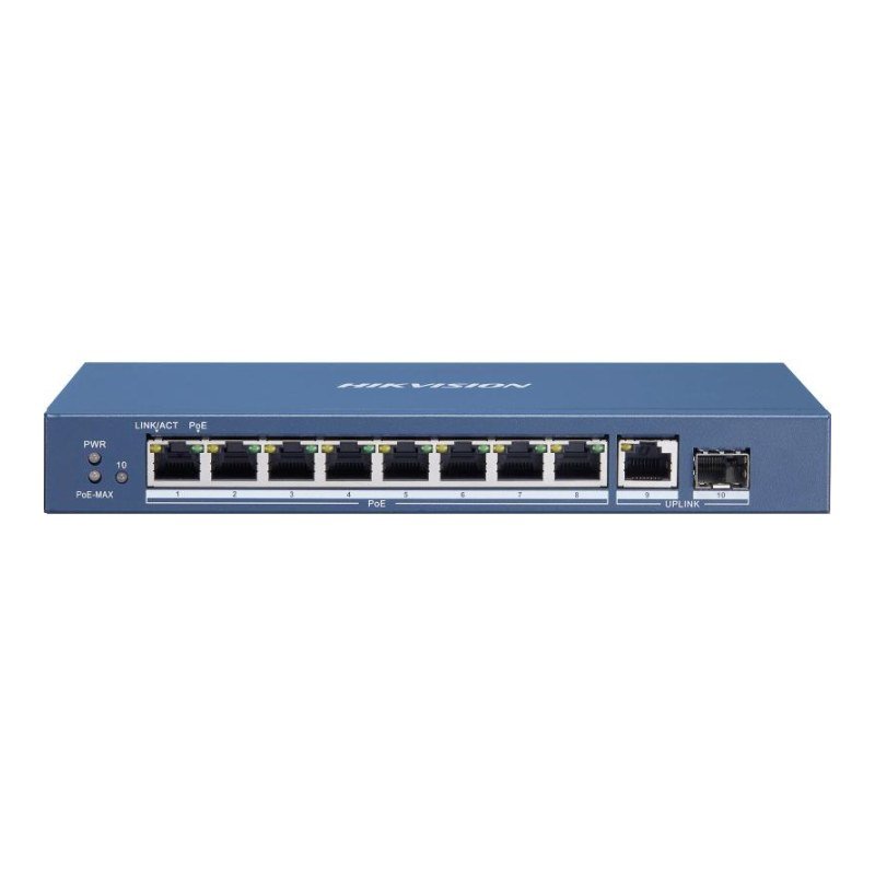 Hikvision DS-3E0510P-E/M 8-Port Gigabit PoE Switch – best price in Egypt | Speed4Trading
